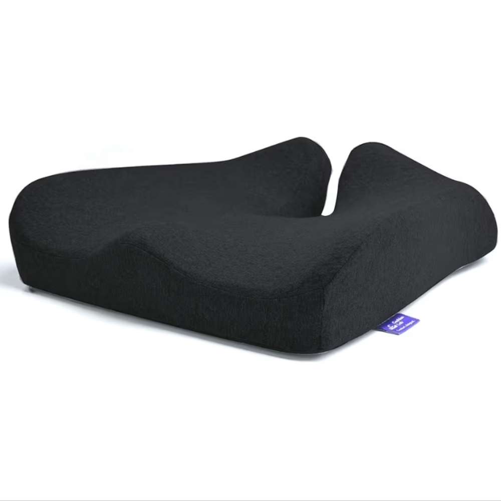 Black Memory Foam Seat Cushion